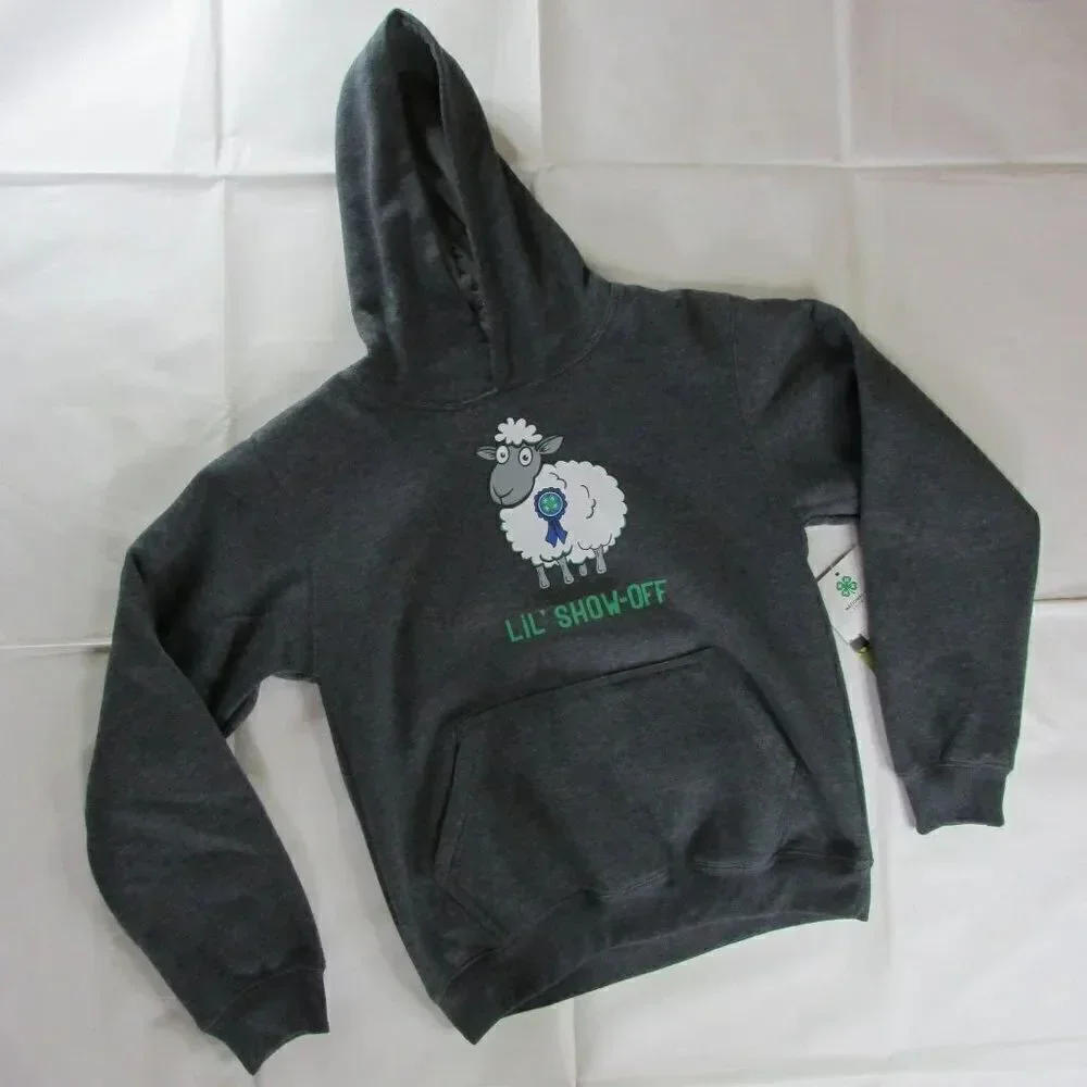 National 4-H Council Youth Lil Show Off Sheep Graphic Hooded Pullover Sweatshirt